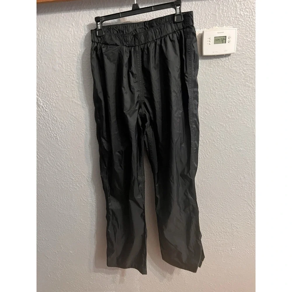 Columbia Omni-Shade Pants Mens Size Large  Black Rain Waterproof Elastic Waist